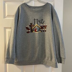 Gray True Story Christmas Boutique Sweatshirt